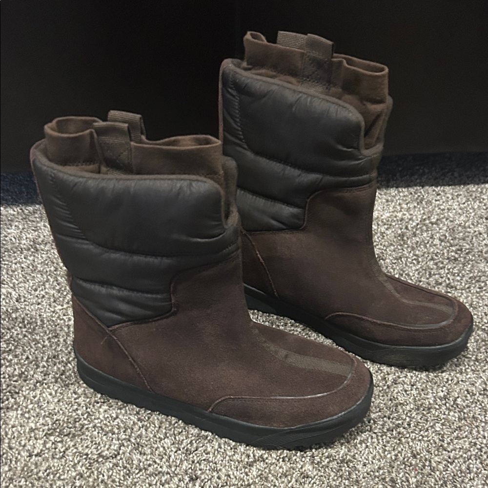 Women’s Lands’ End Commuter Brown Winter Boots size 7.5
